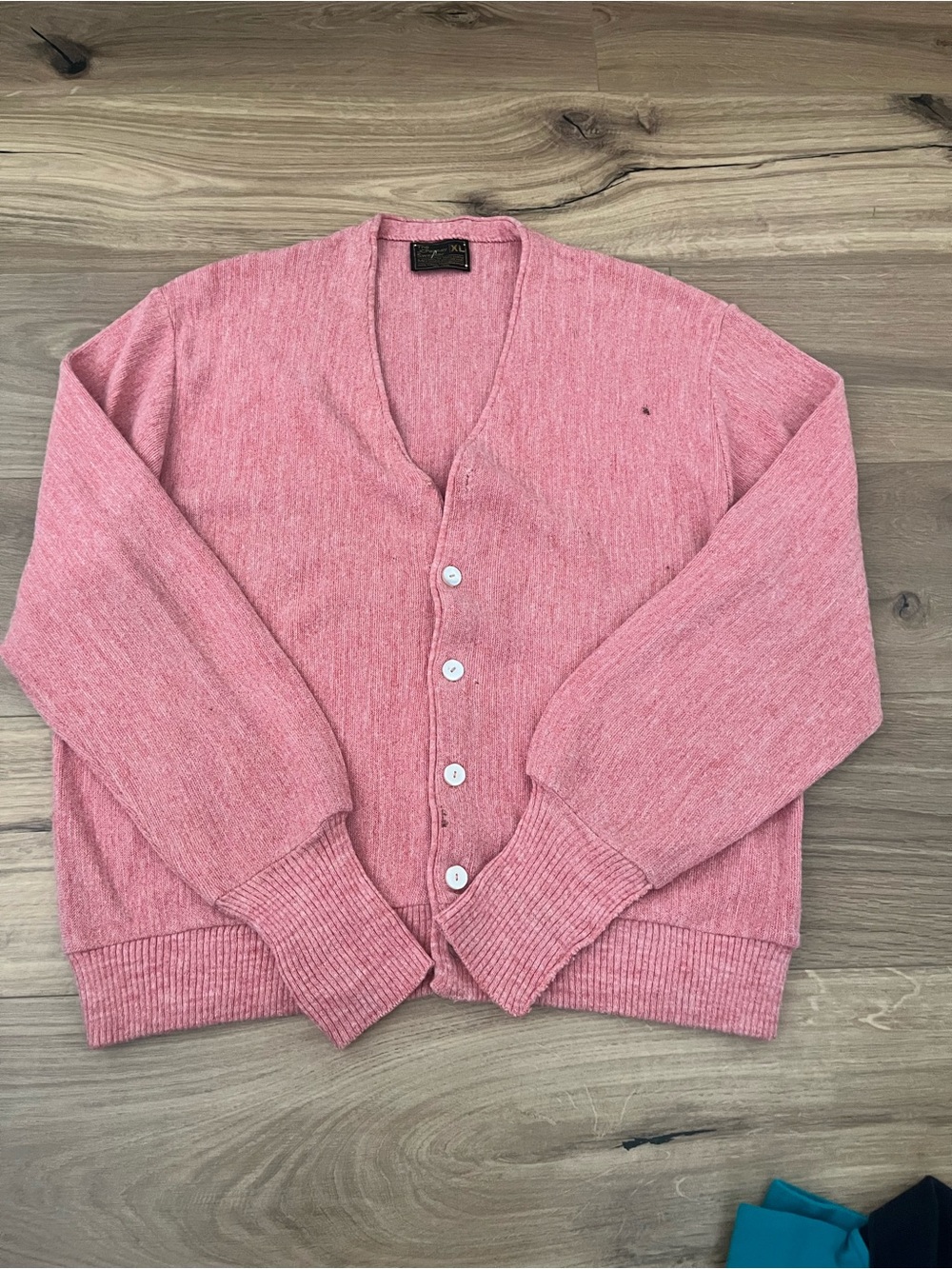 jcpenney Men's Heathered Red V-Neck Button Cardigan